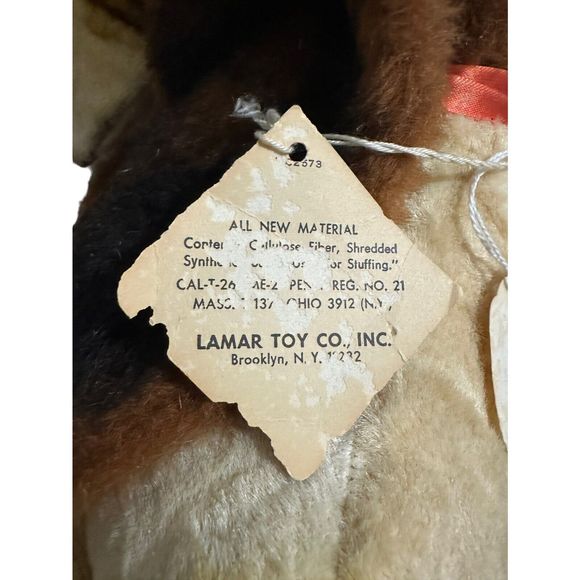 Rare Vintage La Mar Basset Hound Dog Flocked Plush Realistic Stuffed Animal HTF - Picture 14 of 16